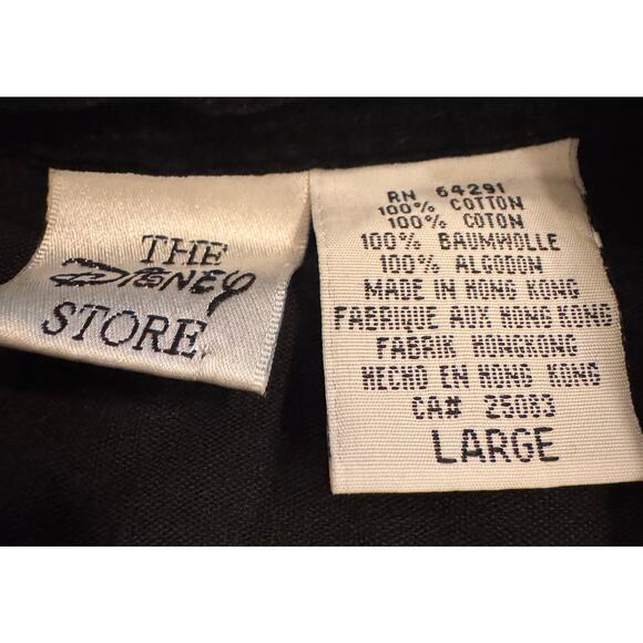 Vtg The Disney Store Mickey & Friends Velour Embroidered Button Down Women's L - Picture 3 of 5